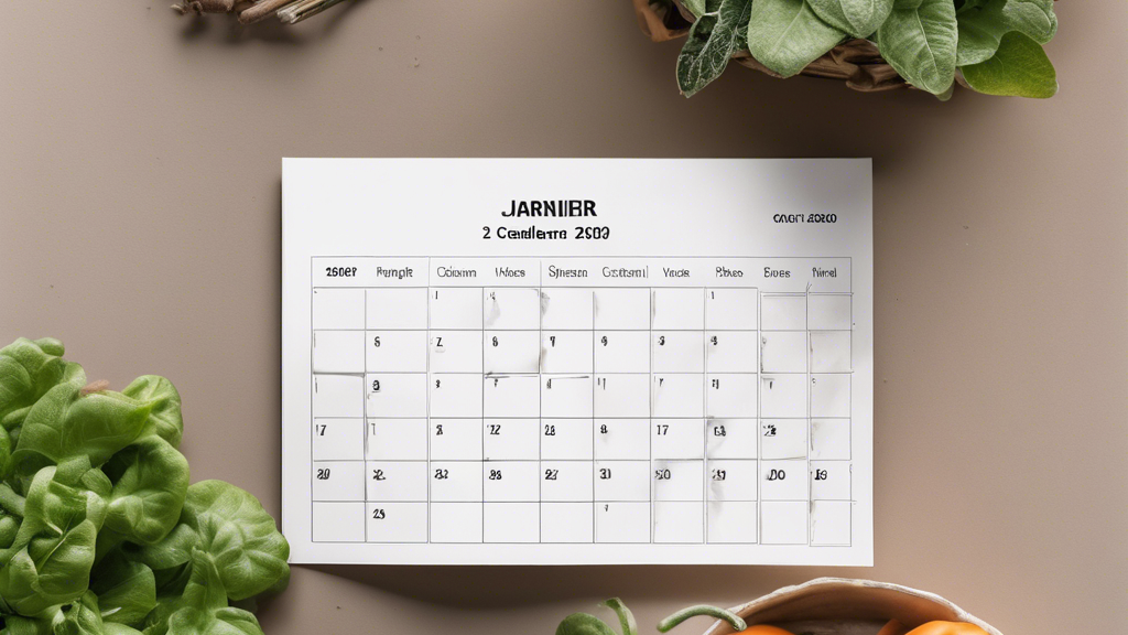 Illustration détaillée sur Calendrier potager 2020 : Guide complet en PDF pour jardiniers