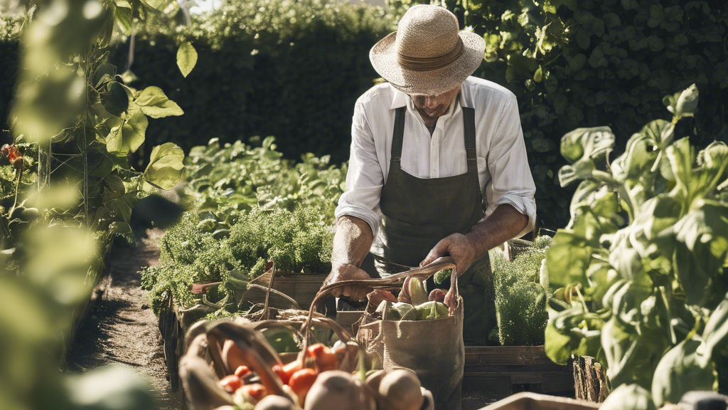 Illustration détaillée sur Les Secrets du Potager de Mon Ami Âgé : Un Voyage au Coeur du Jardin